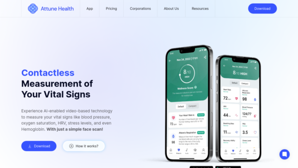 Attune Health Website Screenshot