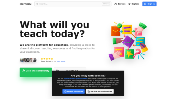 Elemedu Website Screenshot