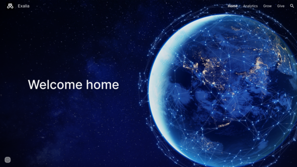 Exalia Website Screenshot