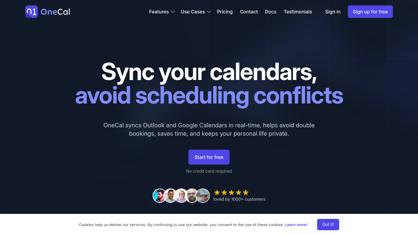 Onecal Screenshot