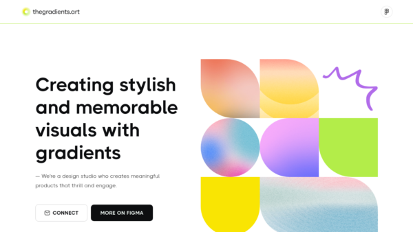 thegradients.art Website Screenshot