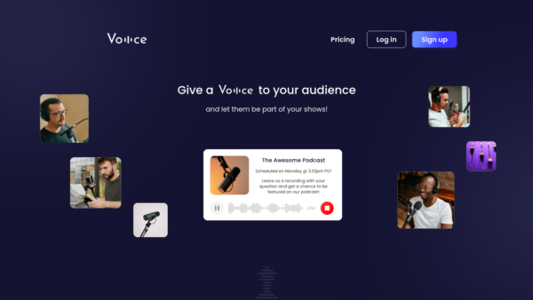 Voiiice Website Screenshot
